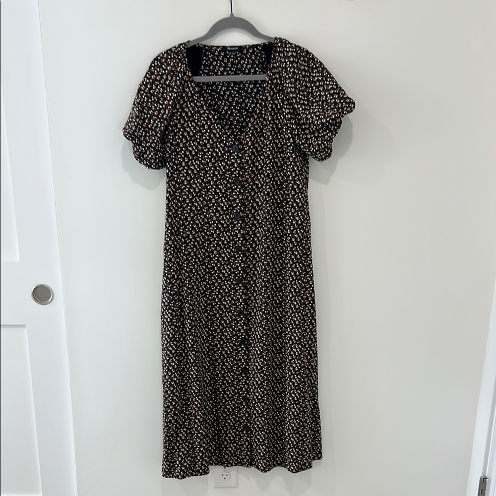 Floral Black Dress